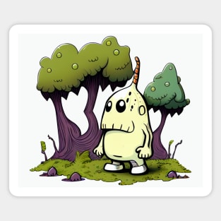 Woodsy Creature in the Forest Magnet